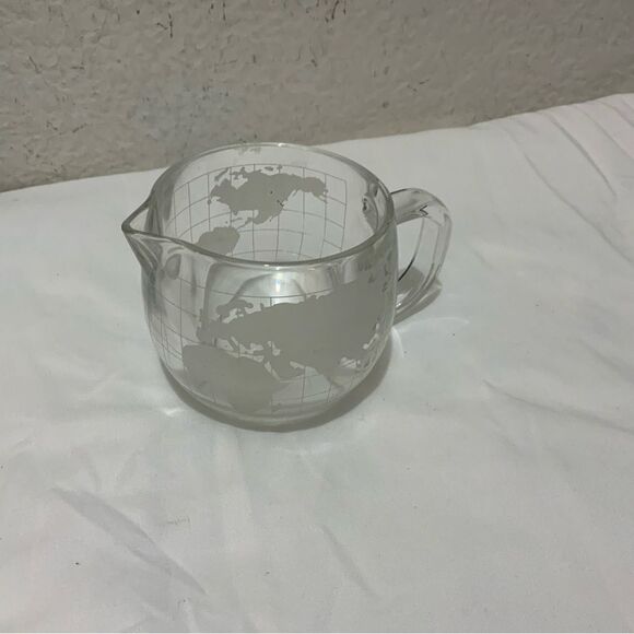 Vintage Nestle Nescafe Globe Glass Creamer Made in Japan Glassware A13 - Picture 2 of 5